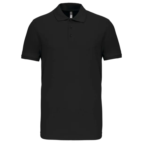 MIKE Muška polo majica kratkih rukava, 220 g/m2 - Kariban Crna