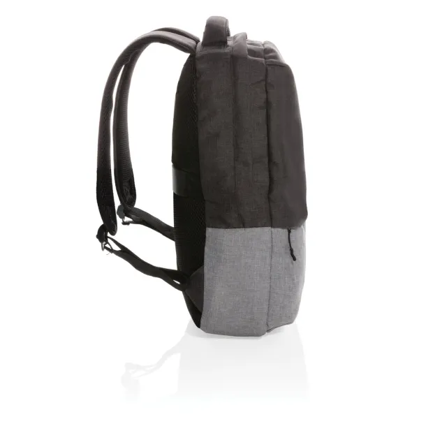  Duo color RPET 15.6" RFID laptop backpack PVC free - XD Collection Grey 