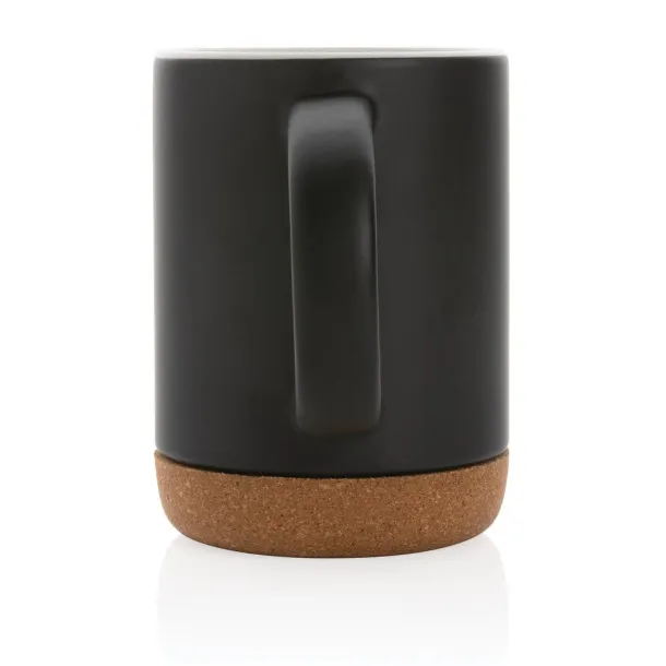  Ceramic mug with cork base - XD Collection Black 