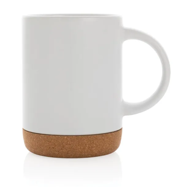  Ceramic mug with cork base - XD Collection White 