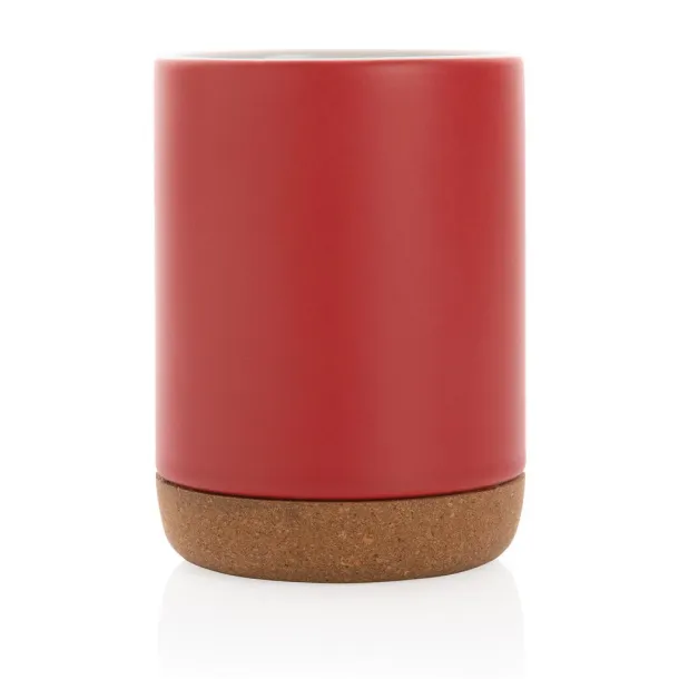  Ceramic mug with cork base - XD Collection Red 