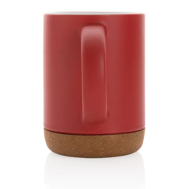  Ceramic mug with cork base - XD Collection Red 