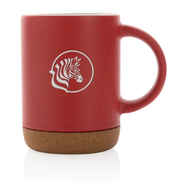  Ceramic mug with cork base - XD Collection Red 