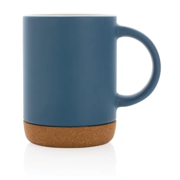  Keramička šalica s plutenom bazom, 280 ml - XD Collection Plava