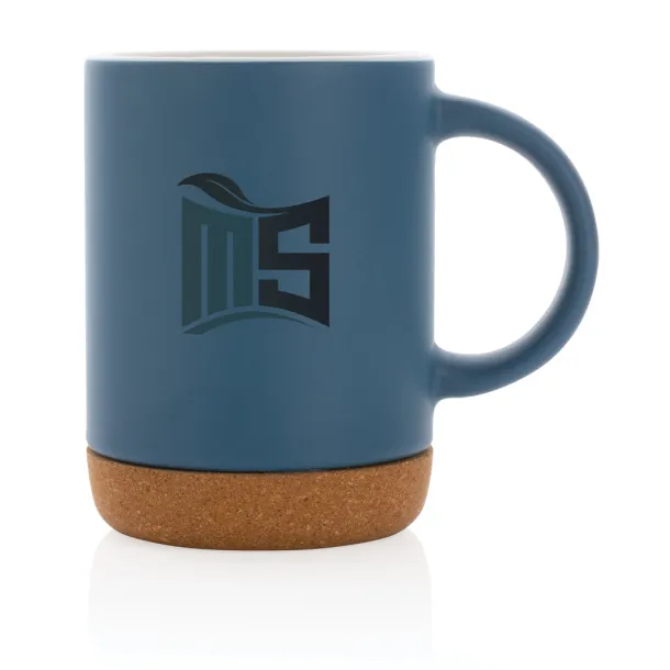  Ceramic mug with cork base - XD Collection blue 