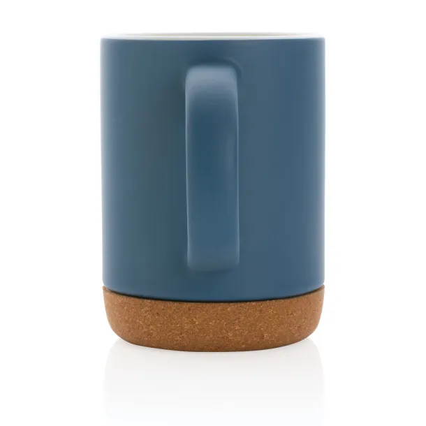  Ceramic mug with cork base - XD Collection Plava
