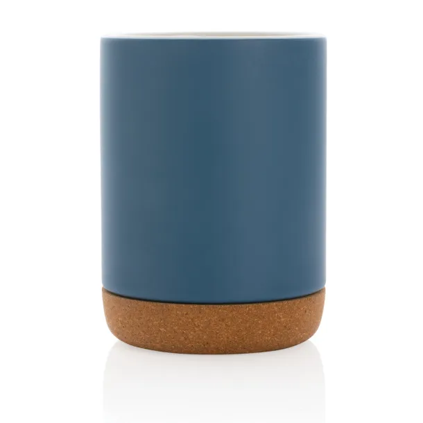  Ceramic mug with cork base - XD Collection Plava