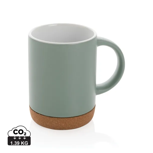  Ceramic mug with cork base - XD Collection 45533C 