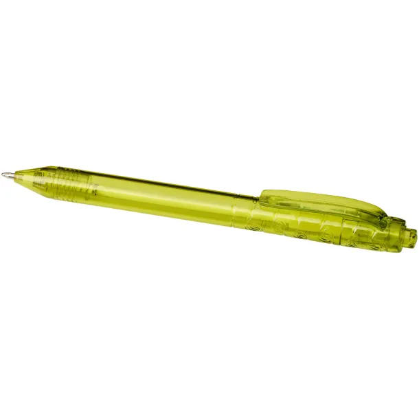 Vancouver recycled PET ballpoint pen - Unbranded Transparent lime