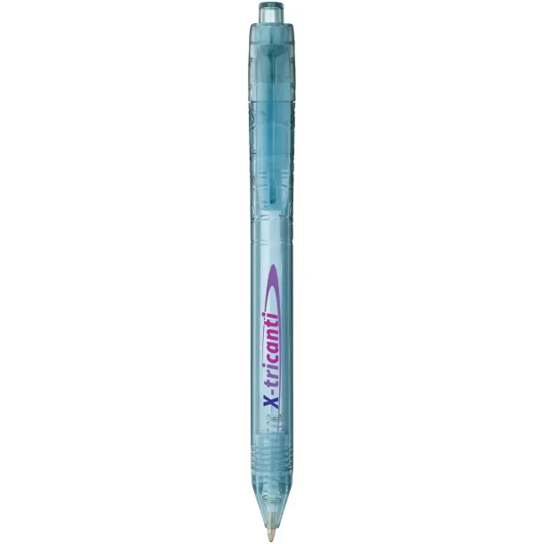 Vancouver recycled PET ballpoint pen Transparent blue