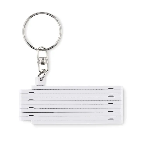 FUSTER Carpenters ruler key ring 50cm White