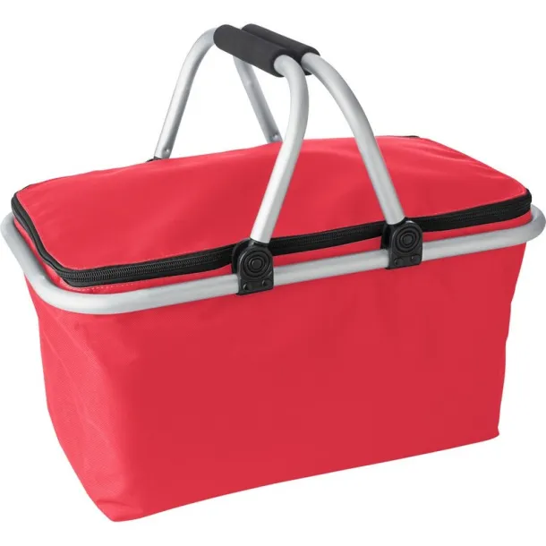  Foldable shopping basket, cooler bag Crvena