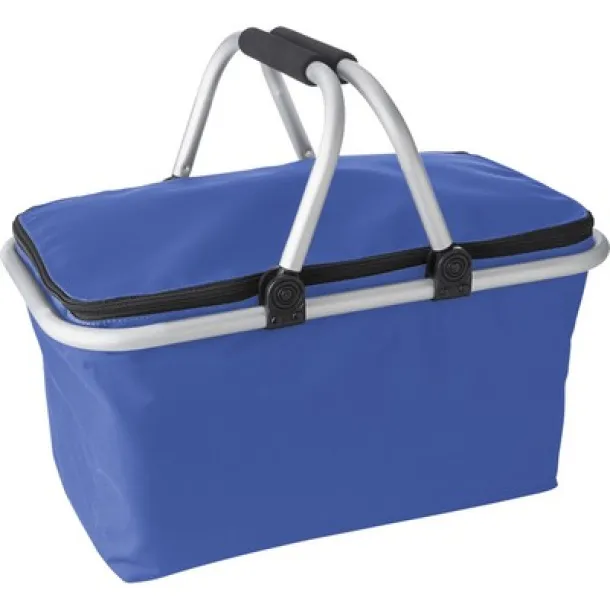  Foldable shopping basket, cooler bag blue