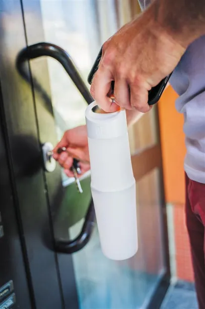  Organska BE O boca za vodu, izrađena u EU, 500ml - BE O Lifestyle Bijela