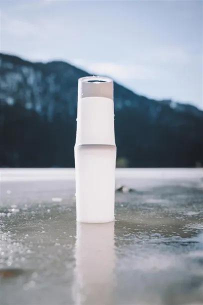  Organska BE O boca za vodu, izrađena u EU, 500ml - BE O Lifestyle Bijela