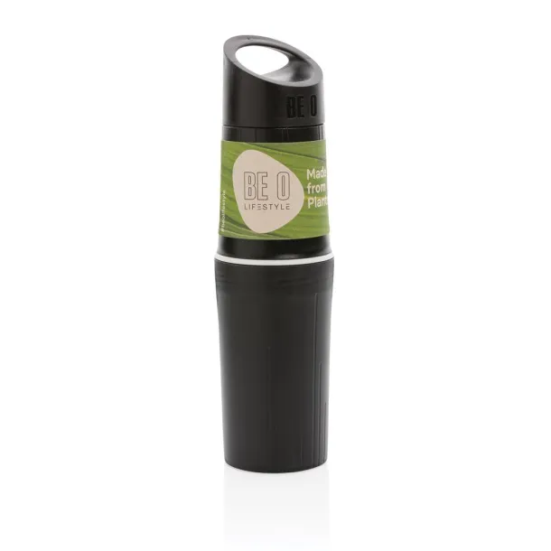  BE O Bottle, Organic Water Bottle, Made In EU - BE O Lifestyle Black 