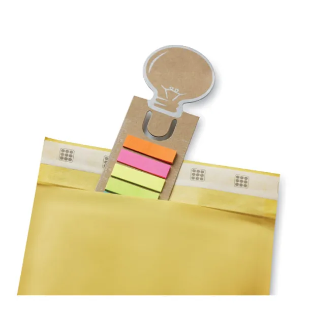 IDEA Bookmark with memo stickers Beige