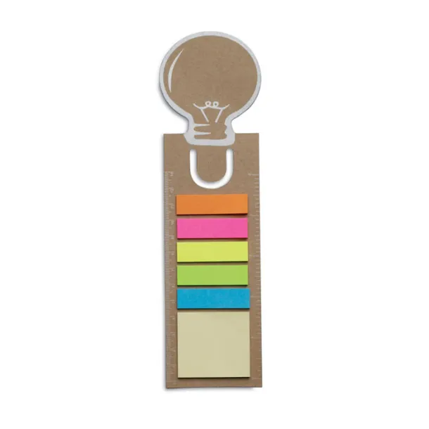 IDEA Bookmark with memo stickers Beige