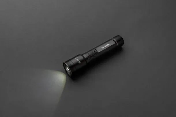  RCS recycled aluminum USB-rechargeable heavy duty torch - GearX Black 