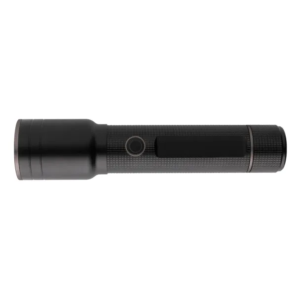  RCS recycled aluminum USB-rechargeable heavy duty torch - GearX Black 