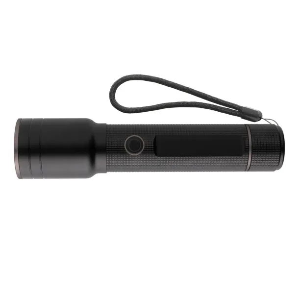  RCS recycled aluminum USB-rechargeable heavy duty torch - GearX Black 