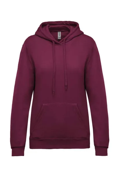  LADIES’ HOODED SWEATSHIRT - Kariban Wine