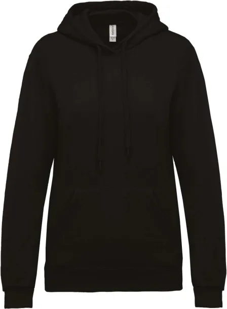  LADIES’ HOODED SWEATSHIRT - Kariban Black