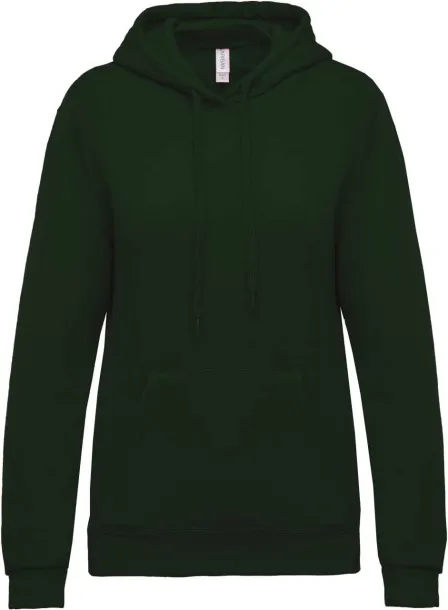  Ženska hoodica, 280 g/m2 - Kariban Šumski zelena