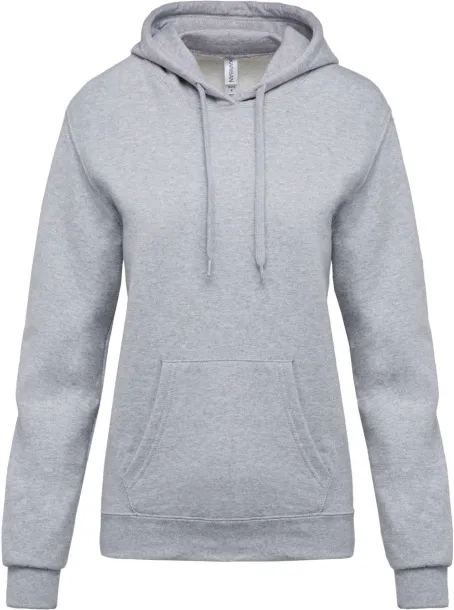  LADIES’ HOODED SWEATSHIRT - Kariban Oxford Grey