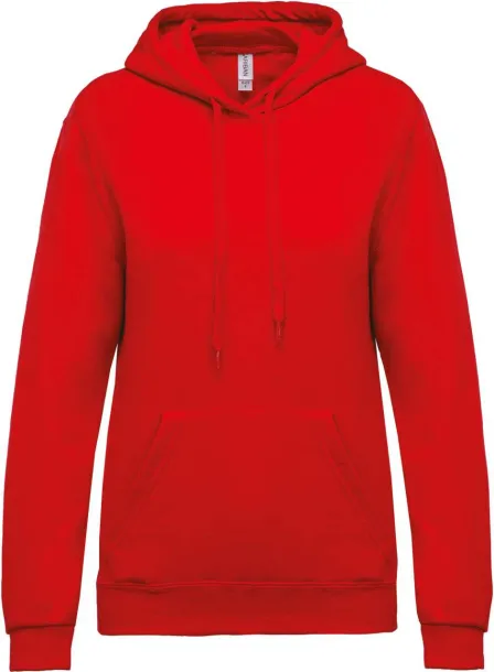  LADIES’ HOODED SWEATSHIRT - Kariban Red