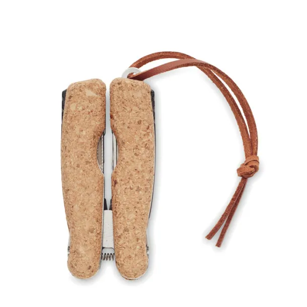 PLIERKORK Multi tool pocket knife cork Beige