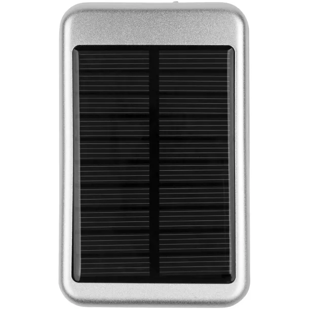 Bask prijenosna baterija kapaciteta 4000 mAh sa solarnim punjenjem - Unbranded Srebrna