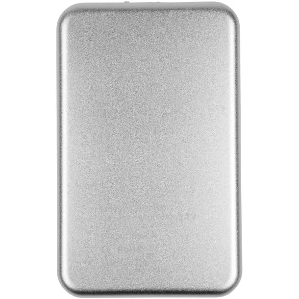 Bask 4000 mAh solar power bank - Unbranded Silver