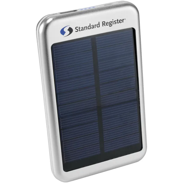 Bask prijenosna baterija kapaciteta 4000 mAh sa solarnim punjenjem - Unbranded Srebrna