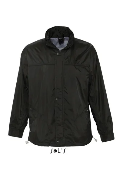  SOL'S MISTRAL - JERSEY-LINED WATER REPELLENT WINDBREAKER - SOL'S Black