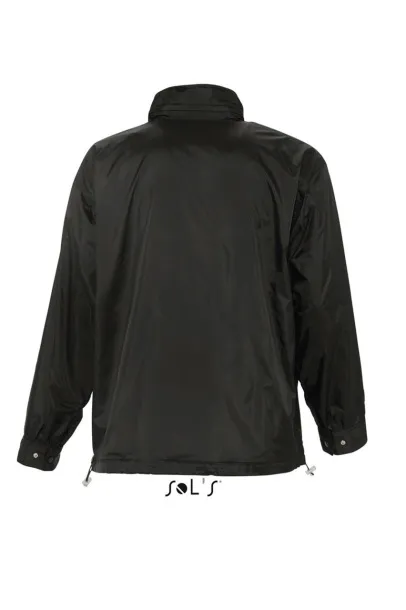  SOL'S MISTRAL - JERSEY-LINED WATER REPELLENT WINDBREAKER - SOL'S Black