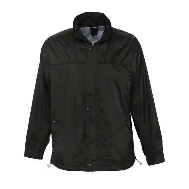  SOL'S MISTRAL - JERSEY-LINED WATER REPELLENT WINDBREAKER - SOL'S Black