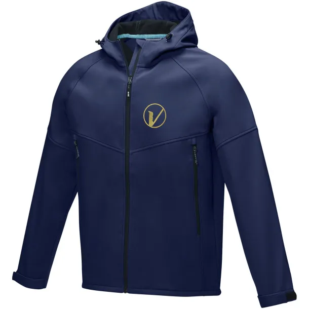 Coltan men’s GRS recycled softshell jacket - Elevate NXT Navy Blue