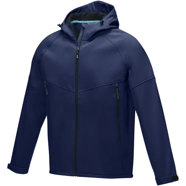 Coltan men’s GRS recycled softshell jacket - Elevate NXT Navy Blue