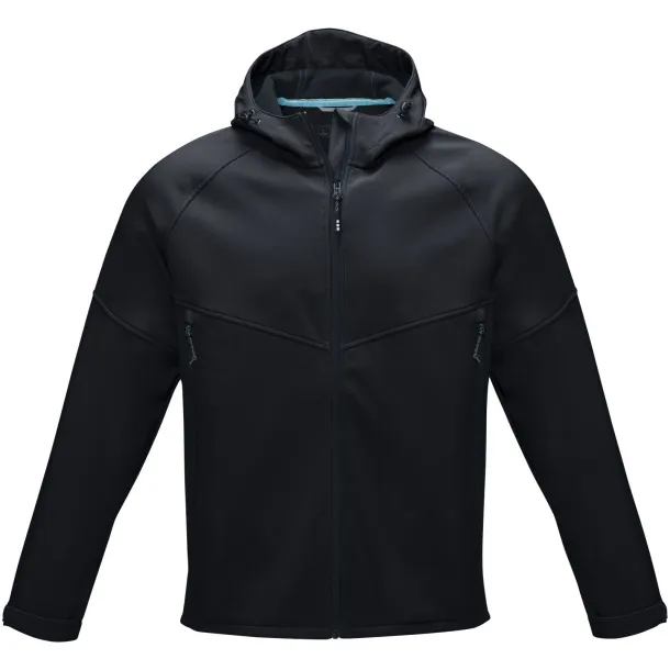 Coltan men’s GRS recycled softshell jacket - Elevate NXT Solid black