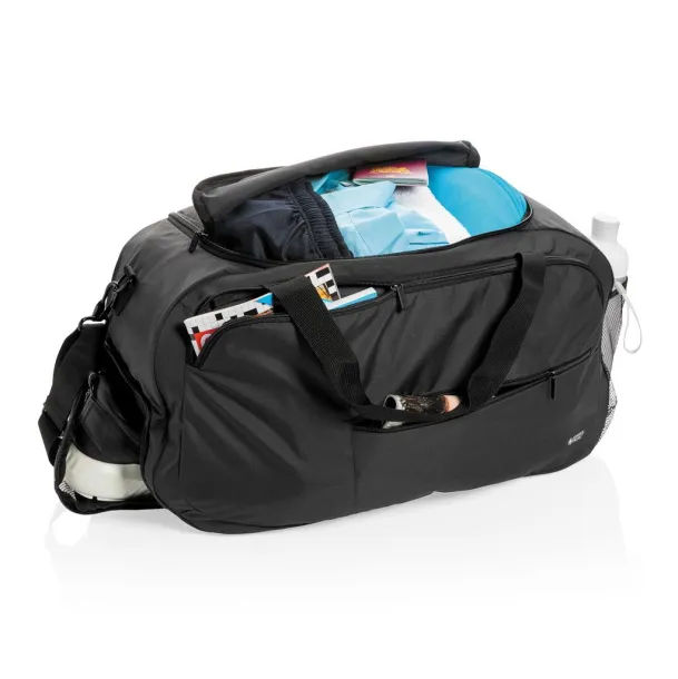  Swiss Peak AWARE™ RPET sports duffle - Swiss Peak Black 