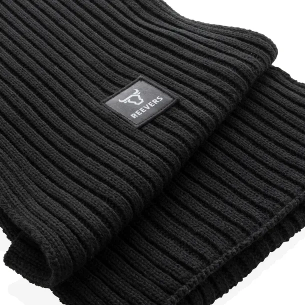  Impact AWARE™ Polylana® knitted scarf 180x25cm - XD Collection Black 