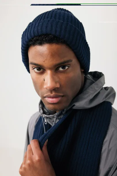  Impact AWARE™ Polylana® knitted scarf 180x25cm - XD Collection navy