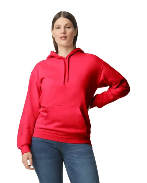  Softstyle® midweight flis unisex hoodie, 285 g/m² - Gildan Crvena