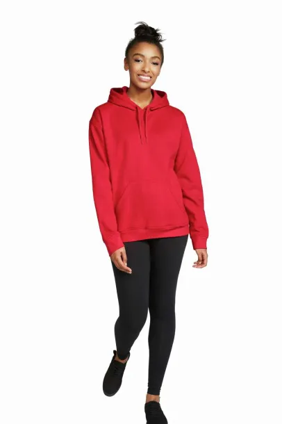  Softstyle® midweight flis unisex hoodie, 285 g/m² - Gildan Crvena