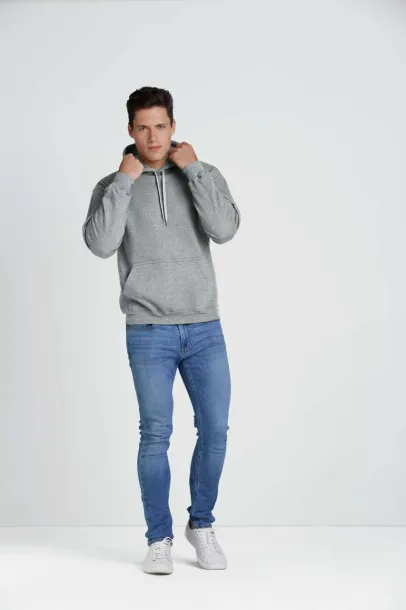  Softstyle® midweight flis unisex hoodie, 285 g/m² - Gildan Ideal Oxford Grey
