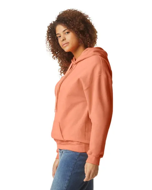  Softstyle® midweight flis unisex hoodie, 285 g/m² - Gildan Tangerine