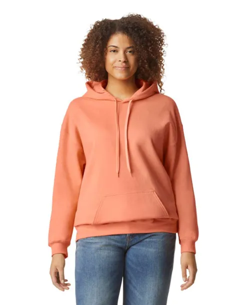  Softstyle® midweight flis unisex hoodie, 285 g/m² - Gildan Tangerine