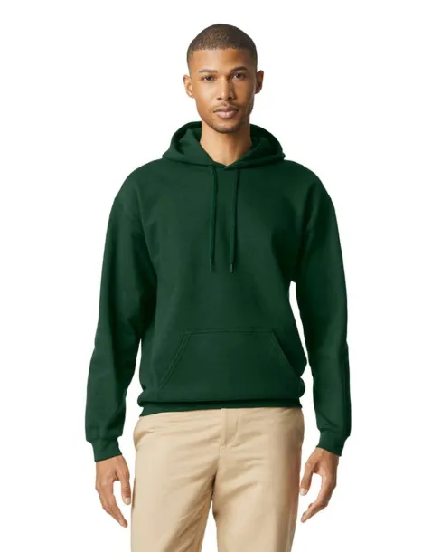  Softstyle® midweight flis unisex hoodie, 285 g/m² - Gildan Šumski zelena
