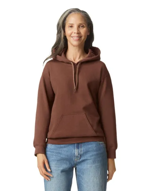  Softstyle® midweight flis unisex hoodie, 285 g/m² - Gildan Cocoa